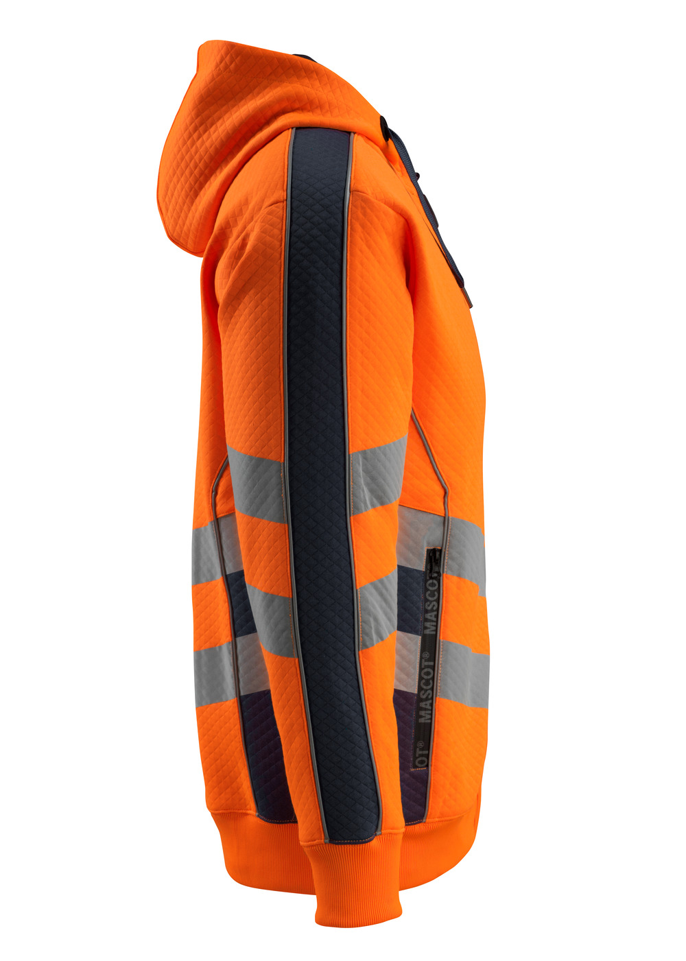Kapuzenpullover mit Reißverschluss SAFE SUPREME Hi-vis Orange/Schwarzblau 4XL