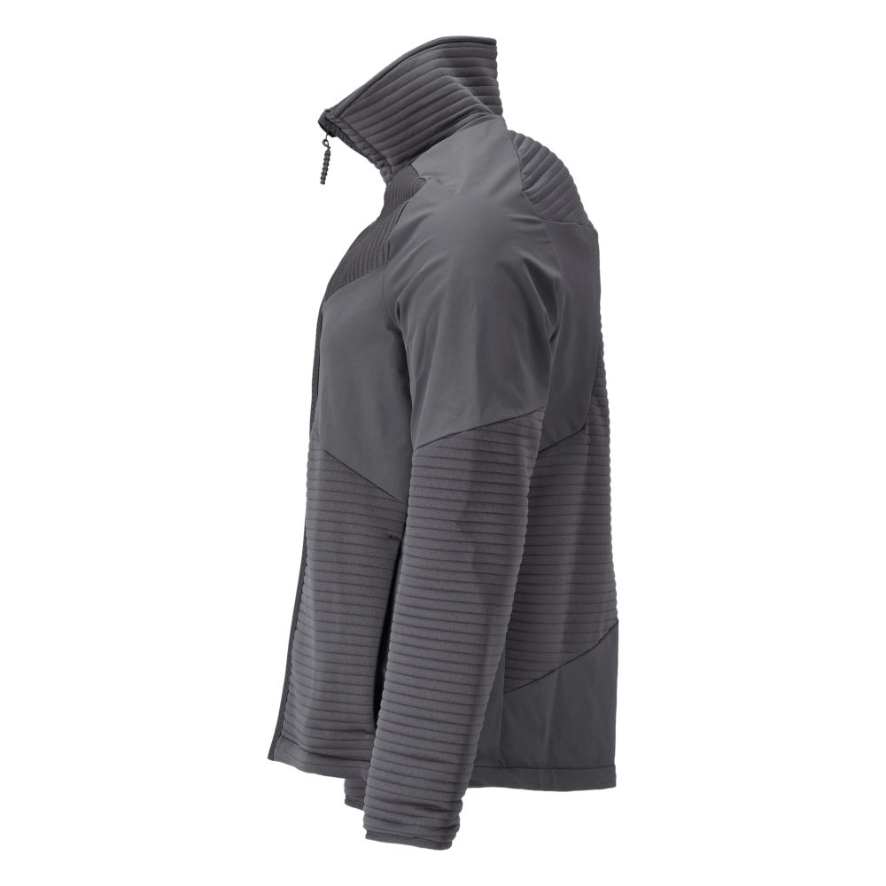 Fleecepullover mit Reißverschluss und Futter CUSTOMIZED Anthrazitgrau M