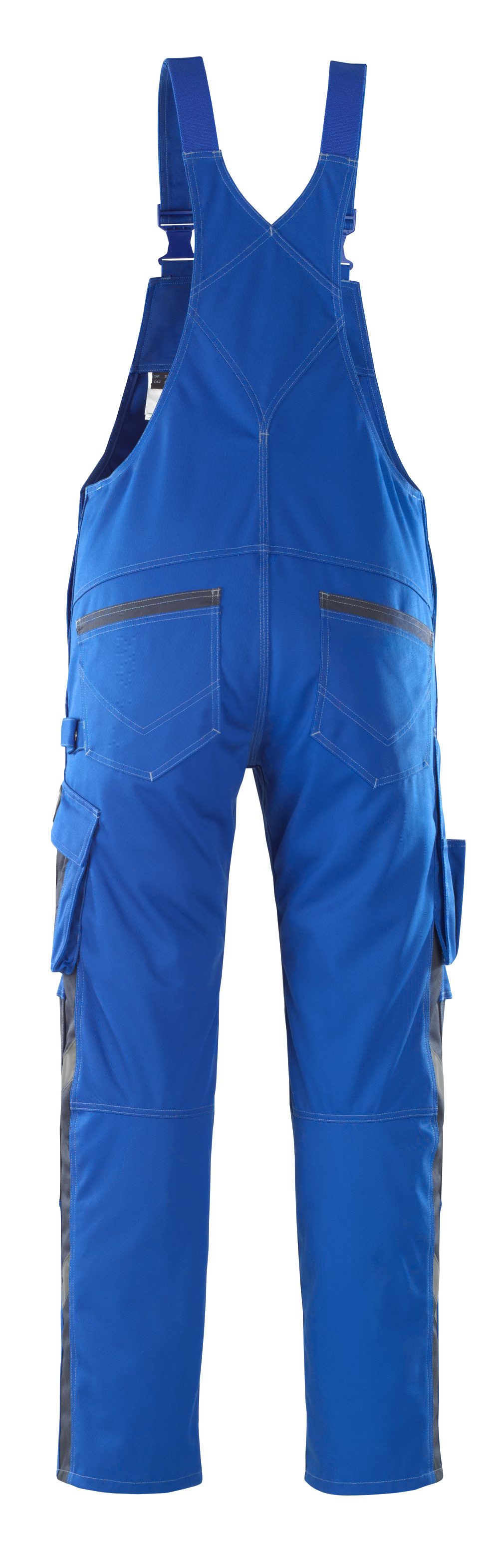 Latzhose mit Knietaschen UNIQUE Kornblau/Schwarzblau 76C48