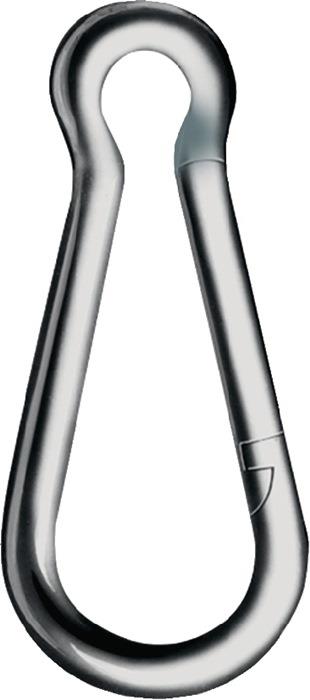 Karabinerhaken DIN 5299, Form C galvanisch verzinkt 100 mm 10 mm 15 mm 350 kg