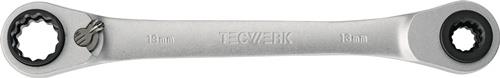 Multifunktionsknarrenringschlüssel 4in1 10/13/17/19mm 12-KT.L.220mm Z.72 TECWERK