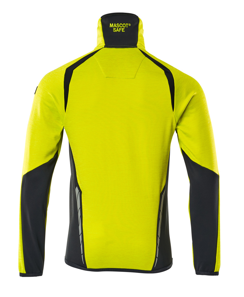 Fleecejacke ACCELERATE SAFE Hi-vis Gelb/Schwarzblau L