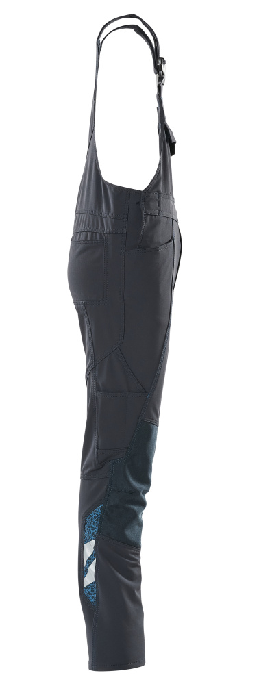 Latzhose für Kinder ACCELERATE Schwarzblau 128