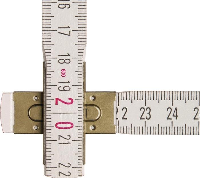 Gliedermaßstab 1607 Länge 2 m Breite 1,70 cm Buchenholz weiß STABILA