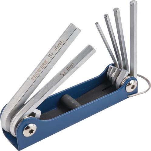 Schraubendrehersatz 6-tlg.Handklapphalter SW 3-10mm S2-Stahl TECWERK