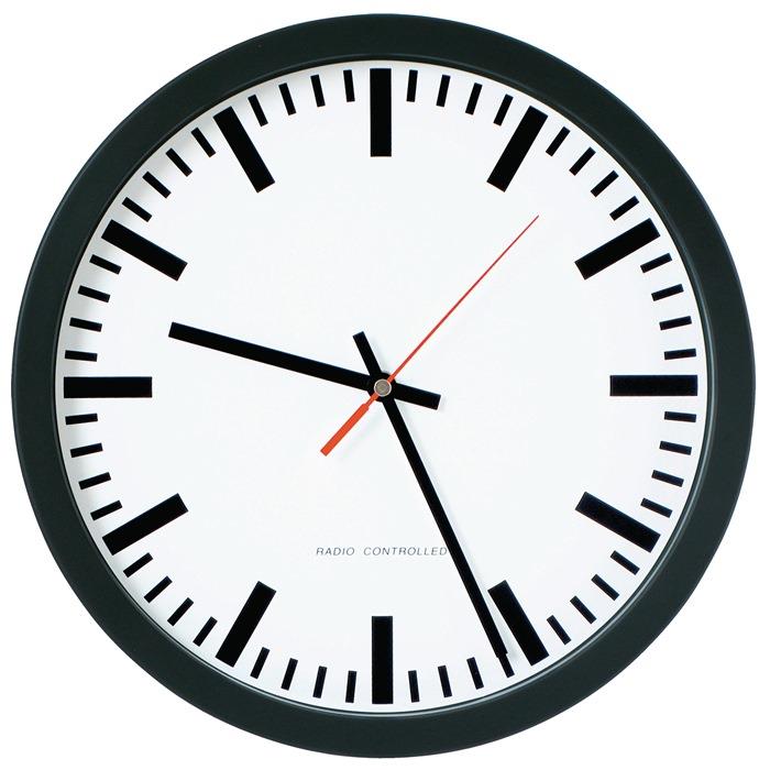 Wanduhr Funkuhr Kunststoff 250 mm