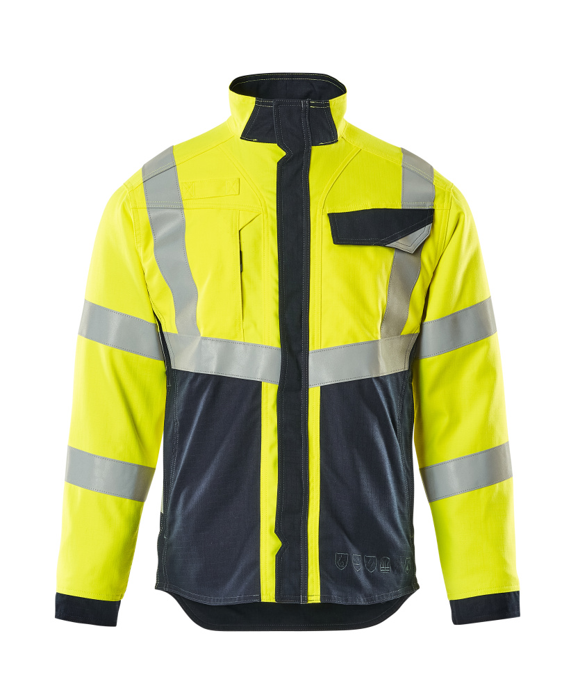 Jacke MULTISAFE Hi-vis Gelb/Schwarzblau 2XL