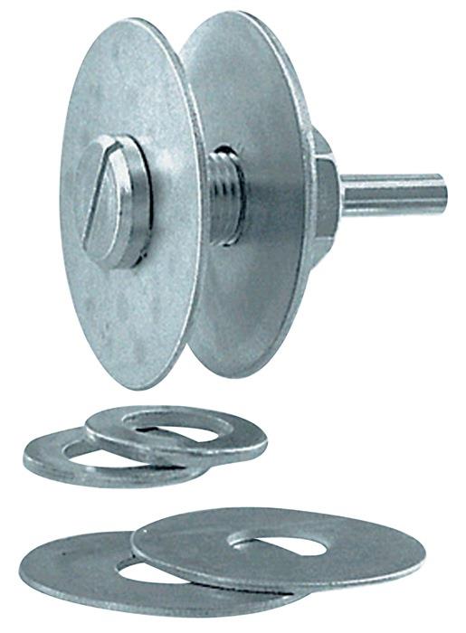 Spannschaft MN AC passend für Grobreinigungsscheiben für Bohrungs Ø 12,7 mm 6 mm 19 mm