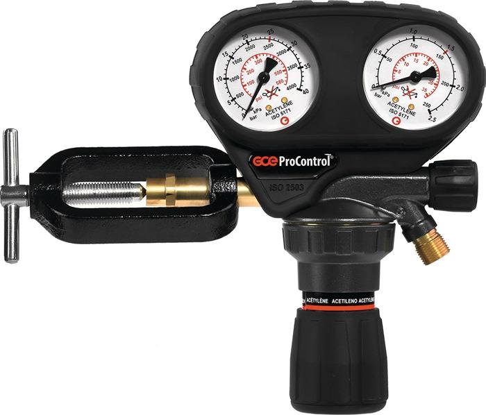 Flaschendruckminderer ProControl Acetylen 25 bar 1,5 bar Bügel G 3/8″ LH