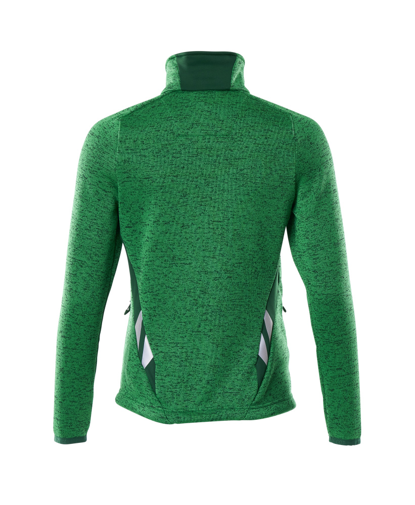 Damen-Passform Strickpullover mit Reißverschluss ACCELERATE Grasgrün/Grün S
