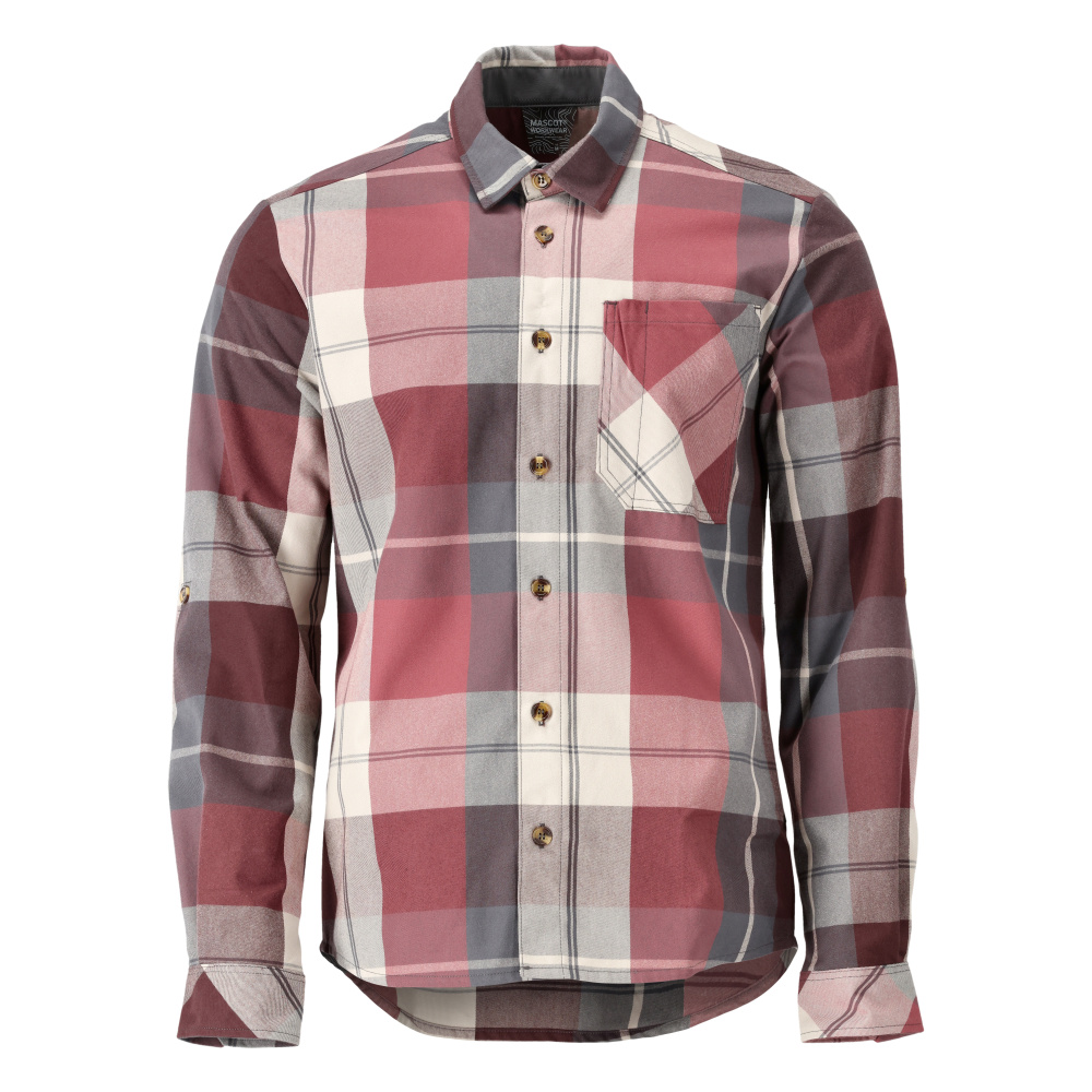Hemd CUSTOMIZED Bordeaux-kariert 3XL