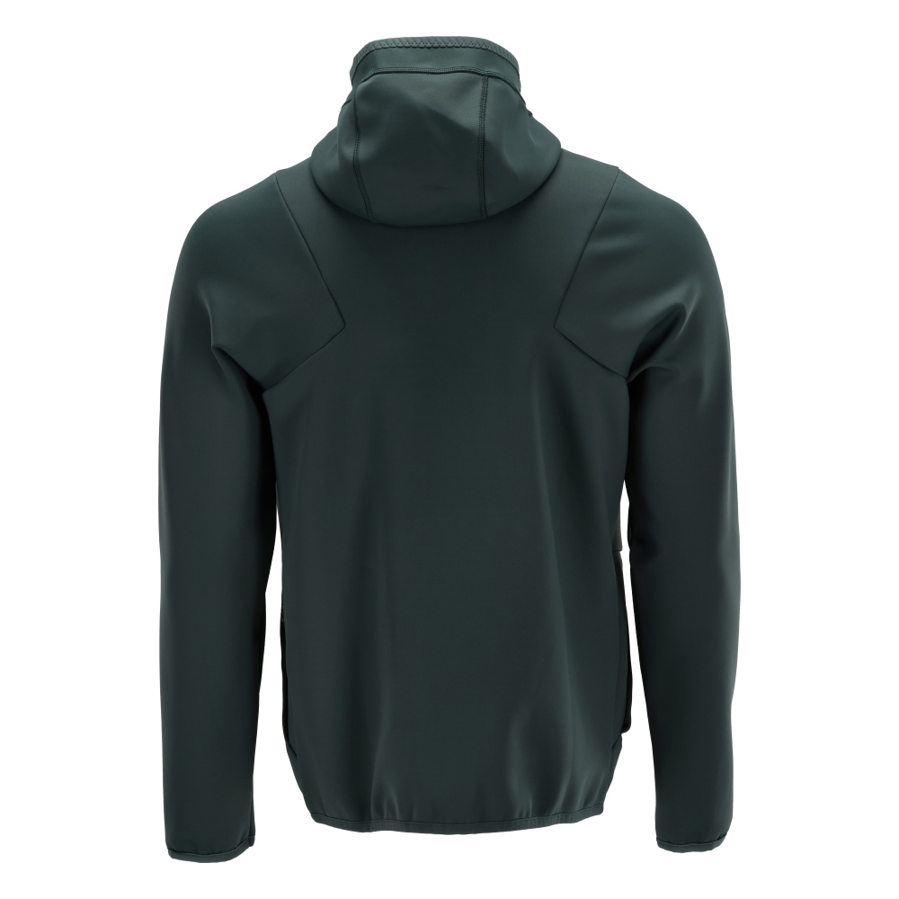 Fleecejacke mit Kapuze CUSTOMIZED Waldgrün S