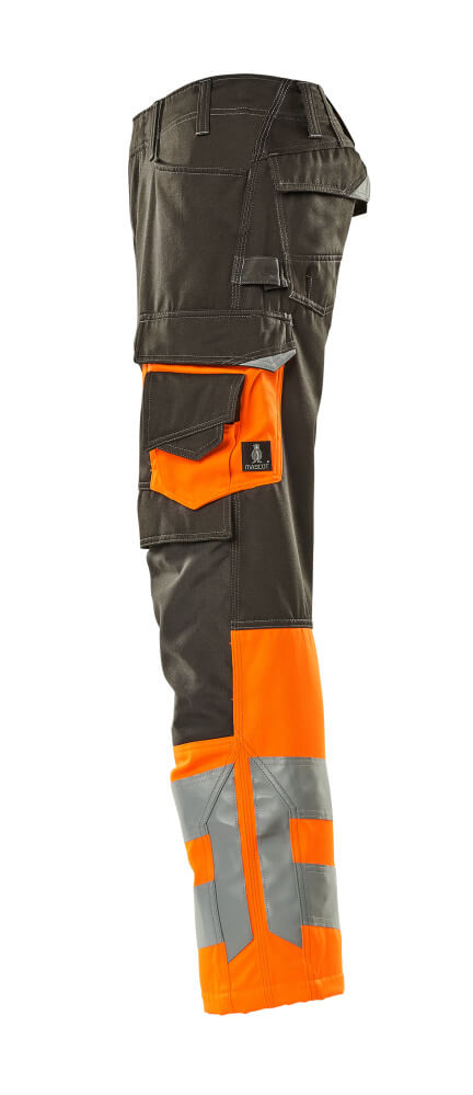 Hose mit Knietaschen SAFE SUPREME Dunkelanthrazit/Hi-vis Orange 82C48