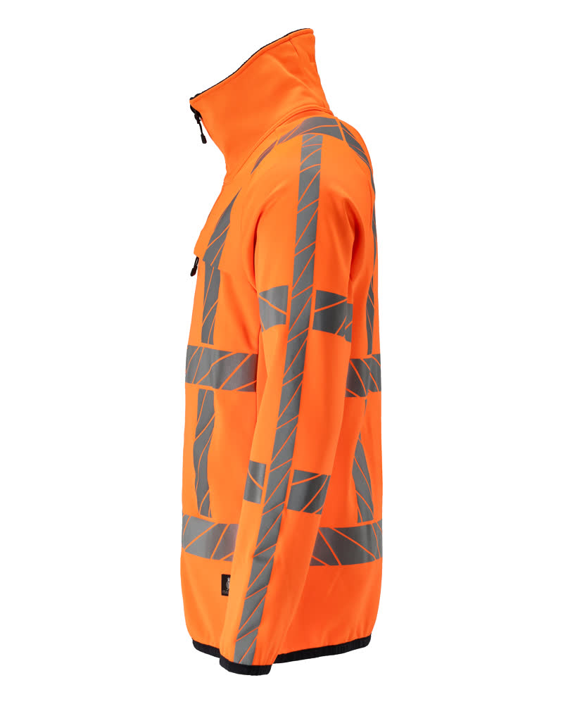 Fleecepullover mit Reißverschluss ACCELERATE SAFE Hi-vis Orange XL