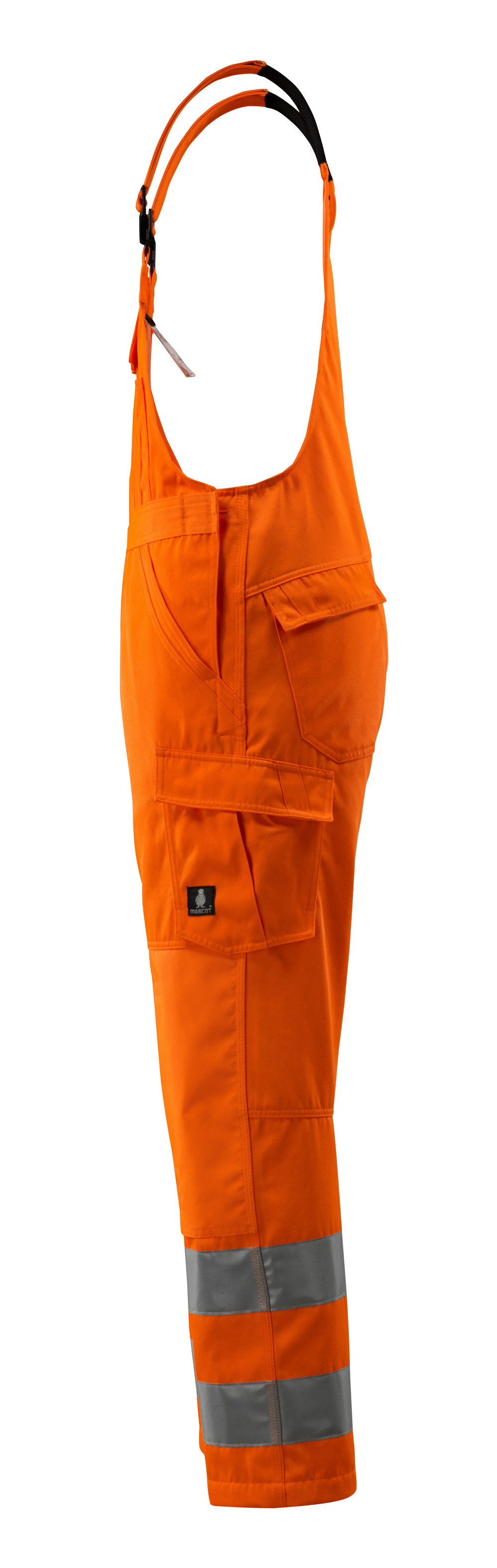 Latzhose mit Knietaschen SAFE LIGHT Hi-vis Orange 76C48