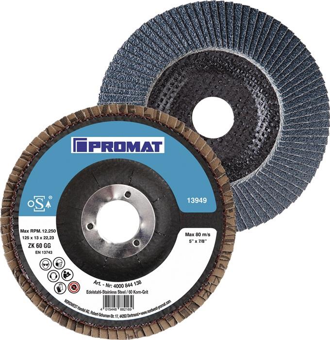 Fächerscheibe Action INOX Zirkonkorund PROMAT 60