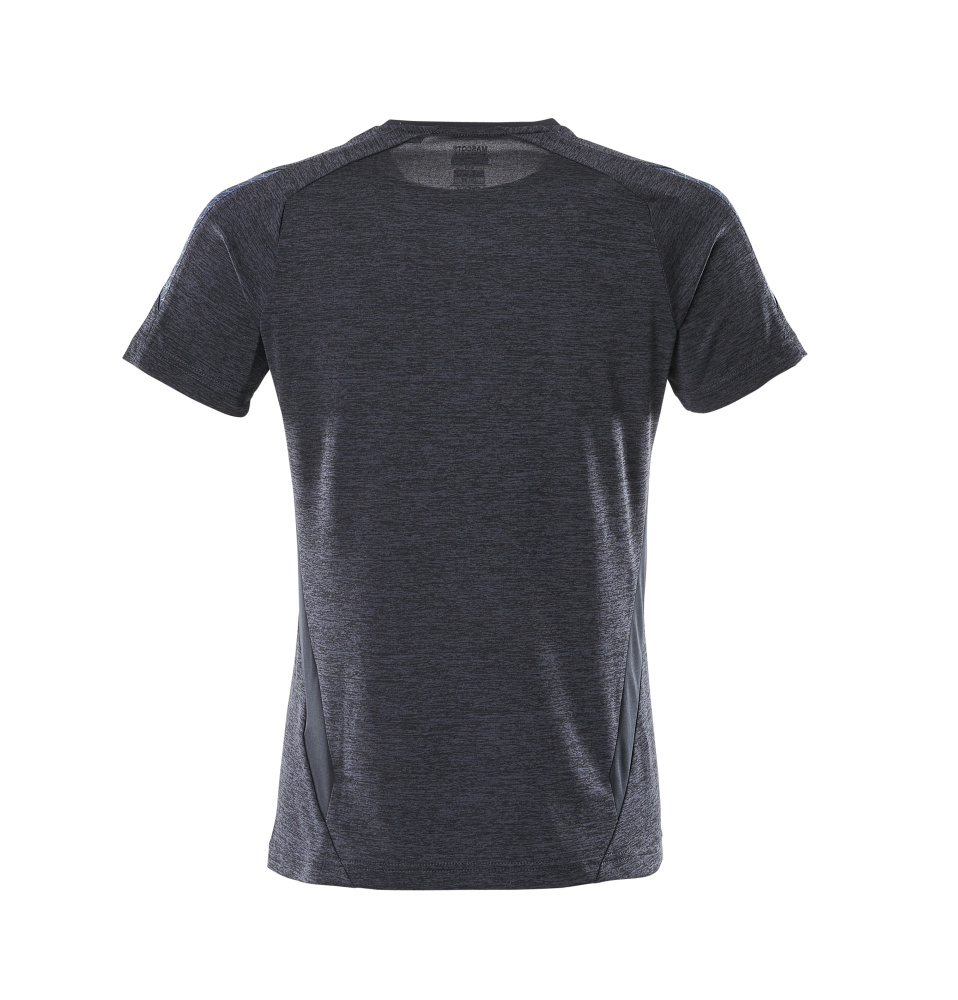 Damen-Passform T-Shirt ACCELERATE Schwarzblau meliert 2XLONE