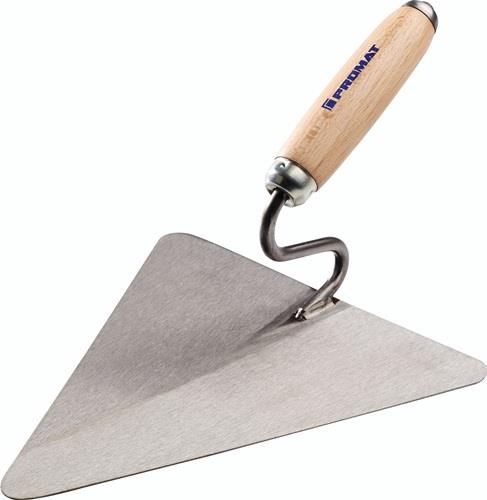 Berliner Maurerkelle L200xB190mm m.Buchenholzheft,S-Hals STA PROMAT