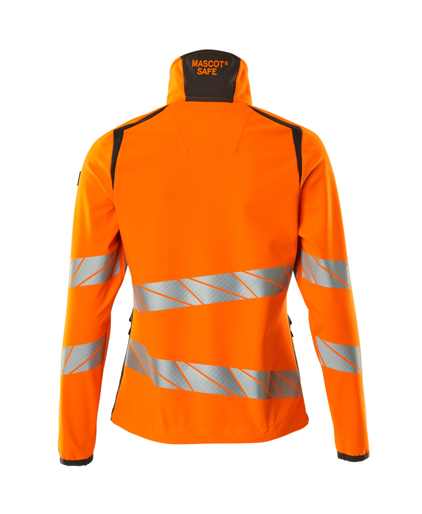 Damen-Passform Softshelljacke ACCELERATE SAFE Hi-vis Orange/Dunkelanthrazit 5XL