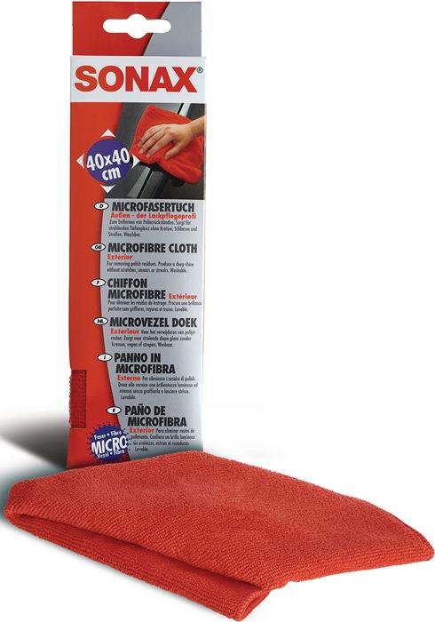 MicrofaserTuch Außen rot L400xB400mm SONAX