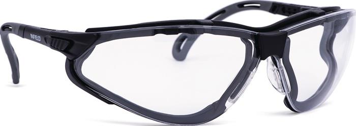 Schutzbrille Terminator Xtra EN 166 Fassung: schwarz Scheibe: klar Polycarbonat INFIELD SAFETY