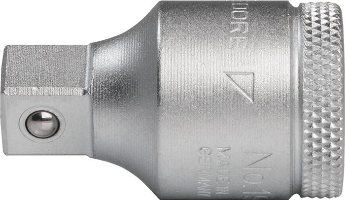 Reduzierstück 1930 Antriebsvierkant 1/2 ″ Abtriebsvierkant 3/8 ″ Länge 38,5 mm GEDORE