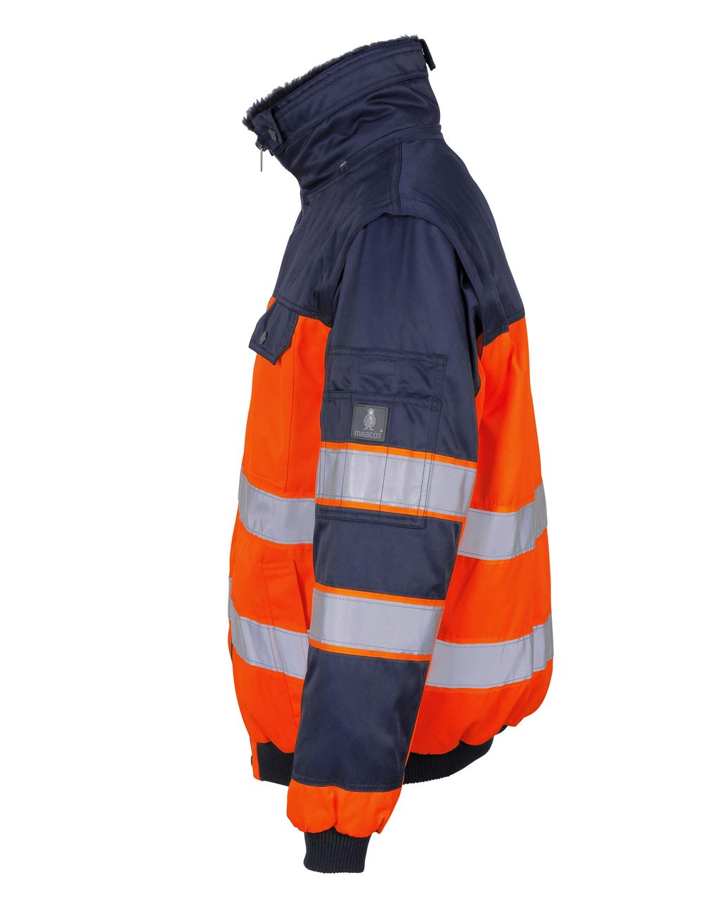 Pilotjacke SAFE IMAGE Hi-vis Orange/Marine XL