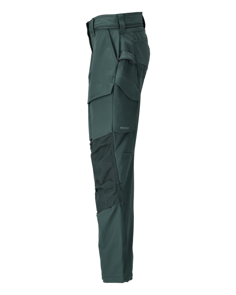 Damen-Passform DIAMOND Hose mit Knietaschen CUSTOMIZED Waldgrün 82C50