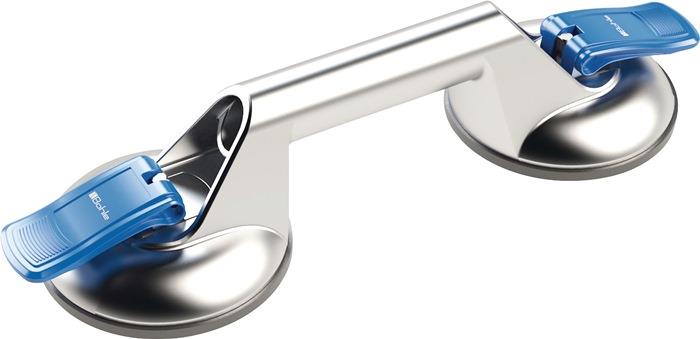 Saugheber Tragfähigkeit 60 kg Kopf-Ø 120 mm 2 Köpfe Aluminium VERIBOR