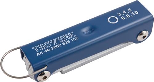 Schraubendrehersatz 6-tlg.Handklapphalter SW 3-10mm S2-Stahl TECWERK