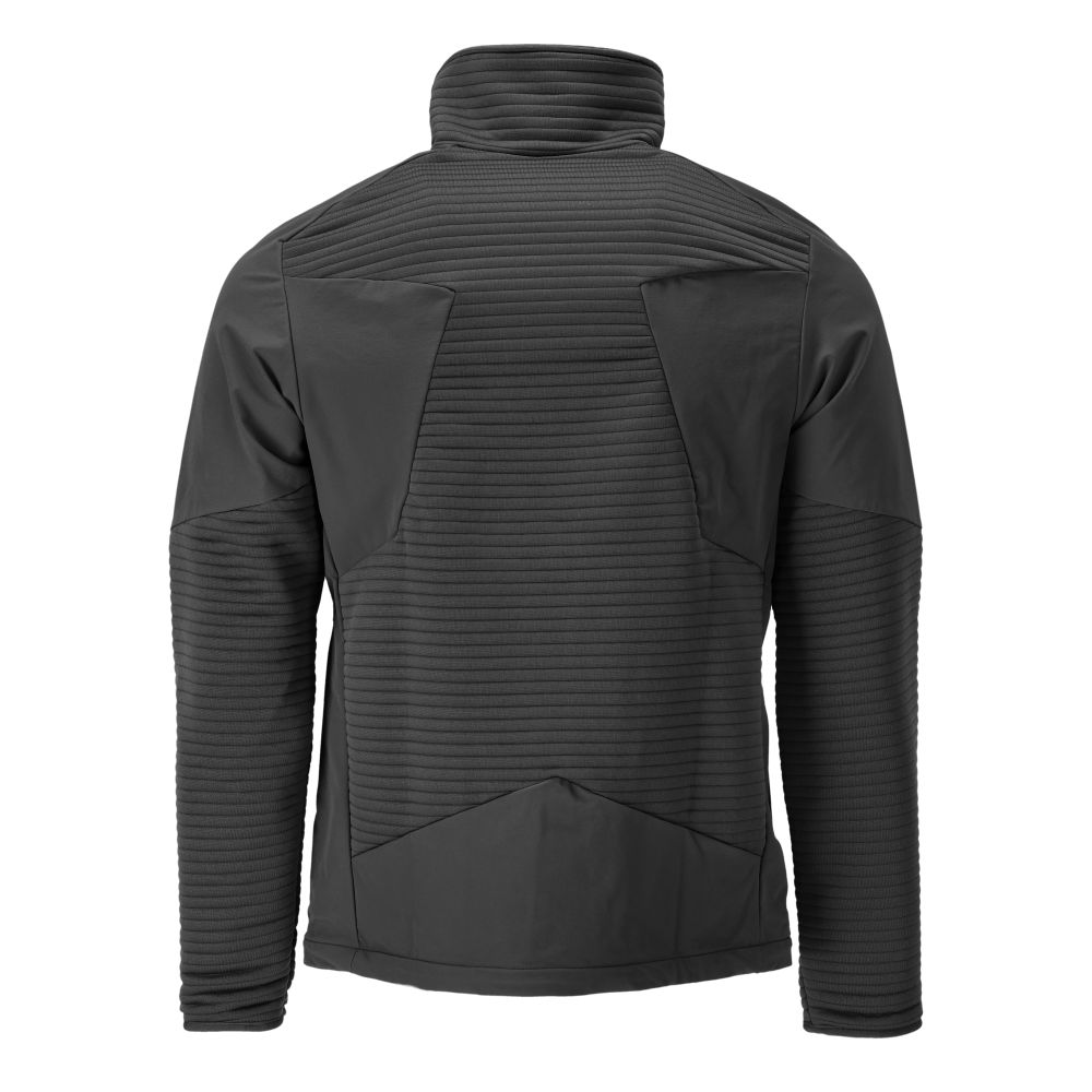 Fleecepullover mit Reißverschluss und Futter CUSTOMIZED Schwarz M