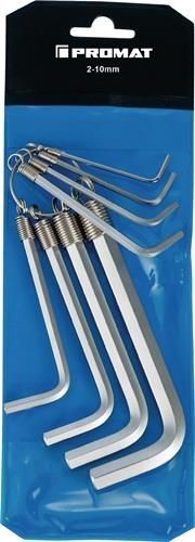 Winkelschraubendrehersatz 8-tlg.Ku.-Tasche SW 2-10mm