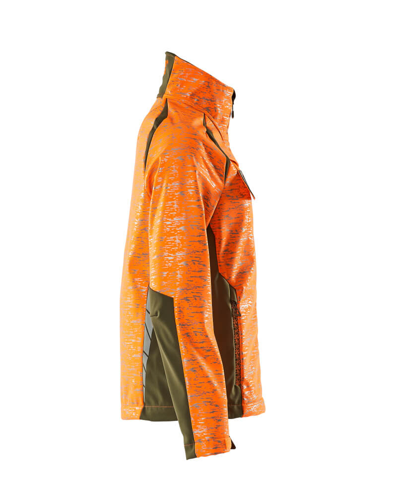 Damen-Passform Softshelljacke ACCELERATE SAFE Hi-vis Orange/Moosgrün 2XL