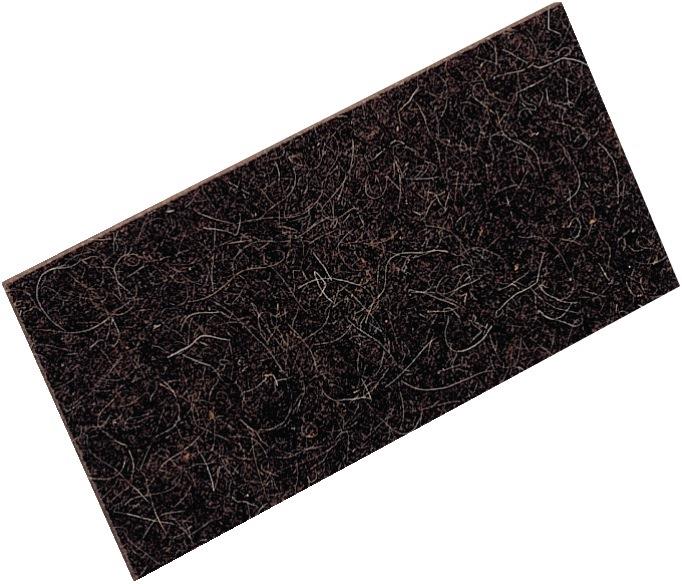 Hartfilzauflage L280xB140xS10mm schwarz KRONEN-HANSA