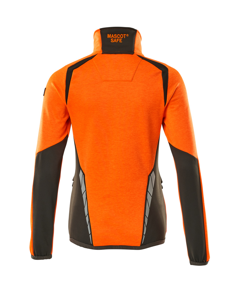 Damen-Passform Fleecejacke ACCELERATE SAFE Hi-vis Orange/Dunkelanthrazit L