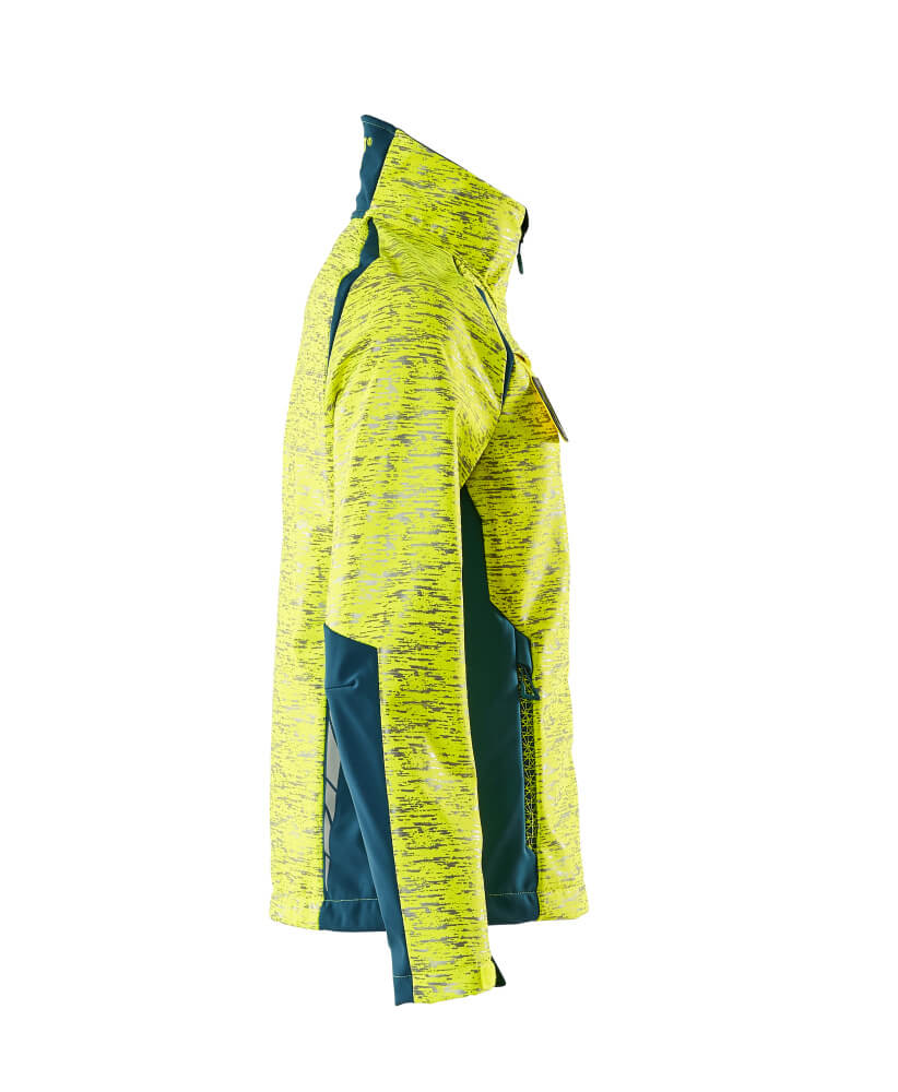Damen-Passform Softshelljacke ACCELERATE SAFE Hi-vis Gelb/Dunkelpetroleum 2XL
