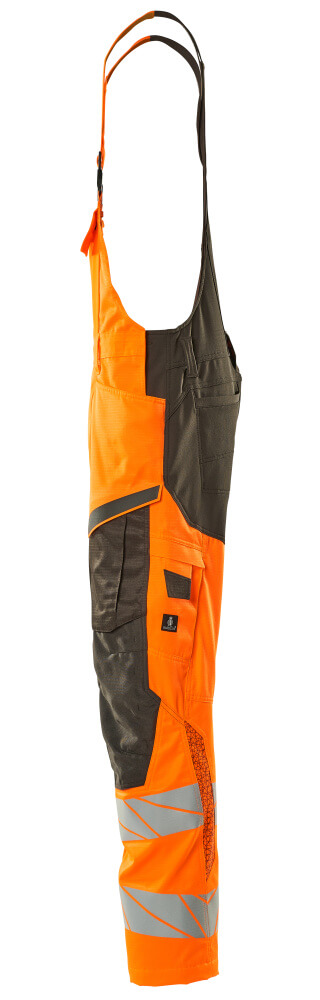 Latzhose mit Knietaschen ACCELERATE SAFE Hi-vis Orange/Dunkelanthrazit 76C46