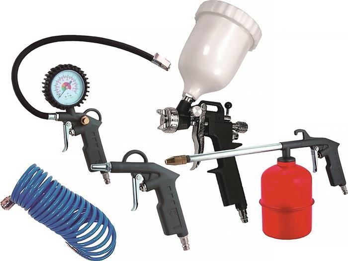 Abblaspistolenset Inhalt 5-teilig AEROTEC