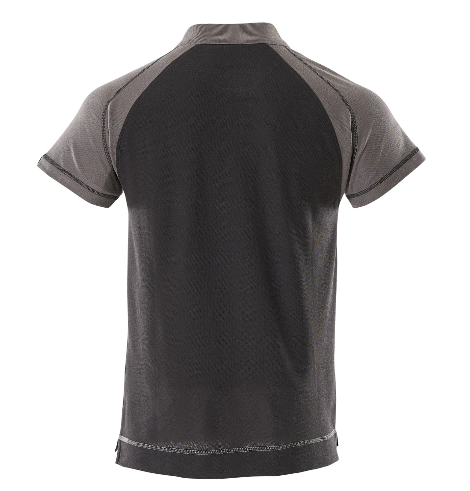 Polo-Shirt mit Brusttasche IMAGE Schwarz/Anthrazit L