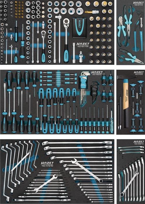 Werkzeugwagen 179NXXL-7/340 B1131xT518xH1020mm 1000 kg 7 Schubladen 340-teilig Stahlblech HAZET