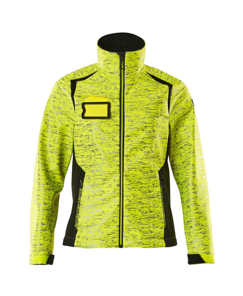 Damen-Passform Softshelljacke ACCELERATE SAFE Hi-vis Gelb/Schwarz 2XL