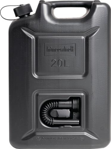 Kraftstoffkanister PROFI 20l schwarz HDPE L350xB165xH495mm HÜNERSDORFF