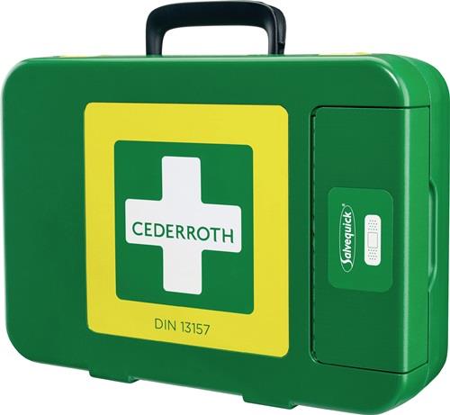 Erste Hilfe Koffer First-Aid-Kits B300xH420xT118ca.mm grün CEDERROTH