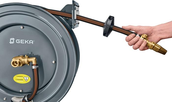 Schlauchaufroller PA20GSK Anschlussgewinde 33,25 mm G 1 AG ″ pulv. Stahl GEKA