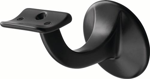 Handlaufträger 3506 Alu.ku.-besch.schwarz D.Wandplatte 56mm