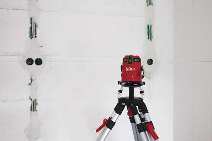 Kreuzlinienlaser OCTOLINER G 50 (120 m. Empfänger) m ± 1,5 mm/10 m NESTLE