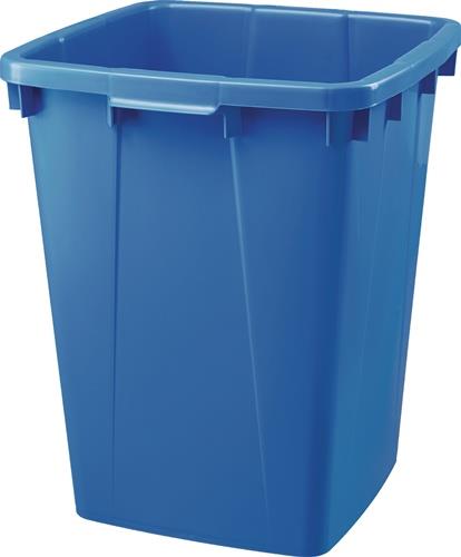 Abfall- u.Wertstoffsammler 90l H600xB485xT510mm PE blau GRAF