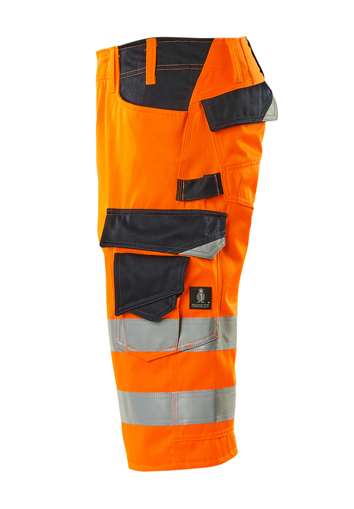 Shorts, lang SAFE SUPREME Hi-vis Orange/Schwarzblau C48