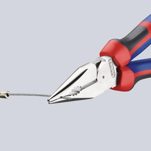 Spitzkombizange L.185mm pol.Comfort-Griff verchr.KNIPEX