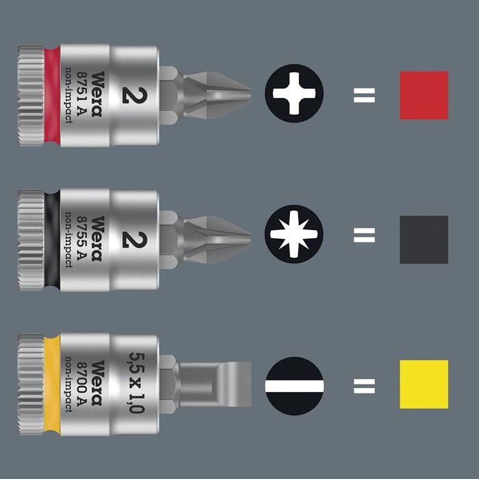 Schraubendrehereinsatz 8751 A Phillips Länge 28 mm PH 1
